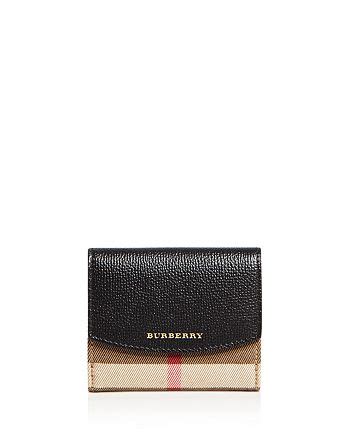 Burberry House Check Luna Leather Wallet 